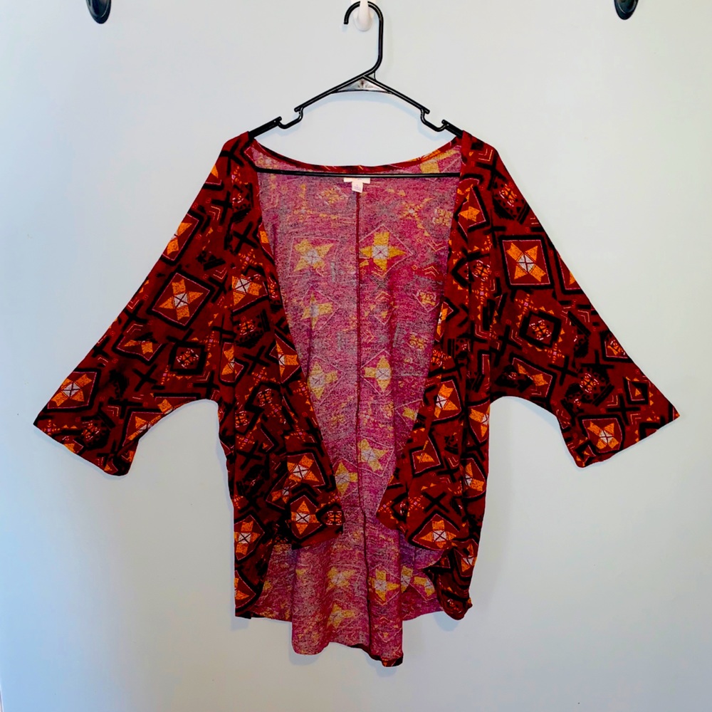 LuLaRoe Aztec Cardigan (large)
